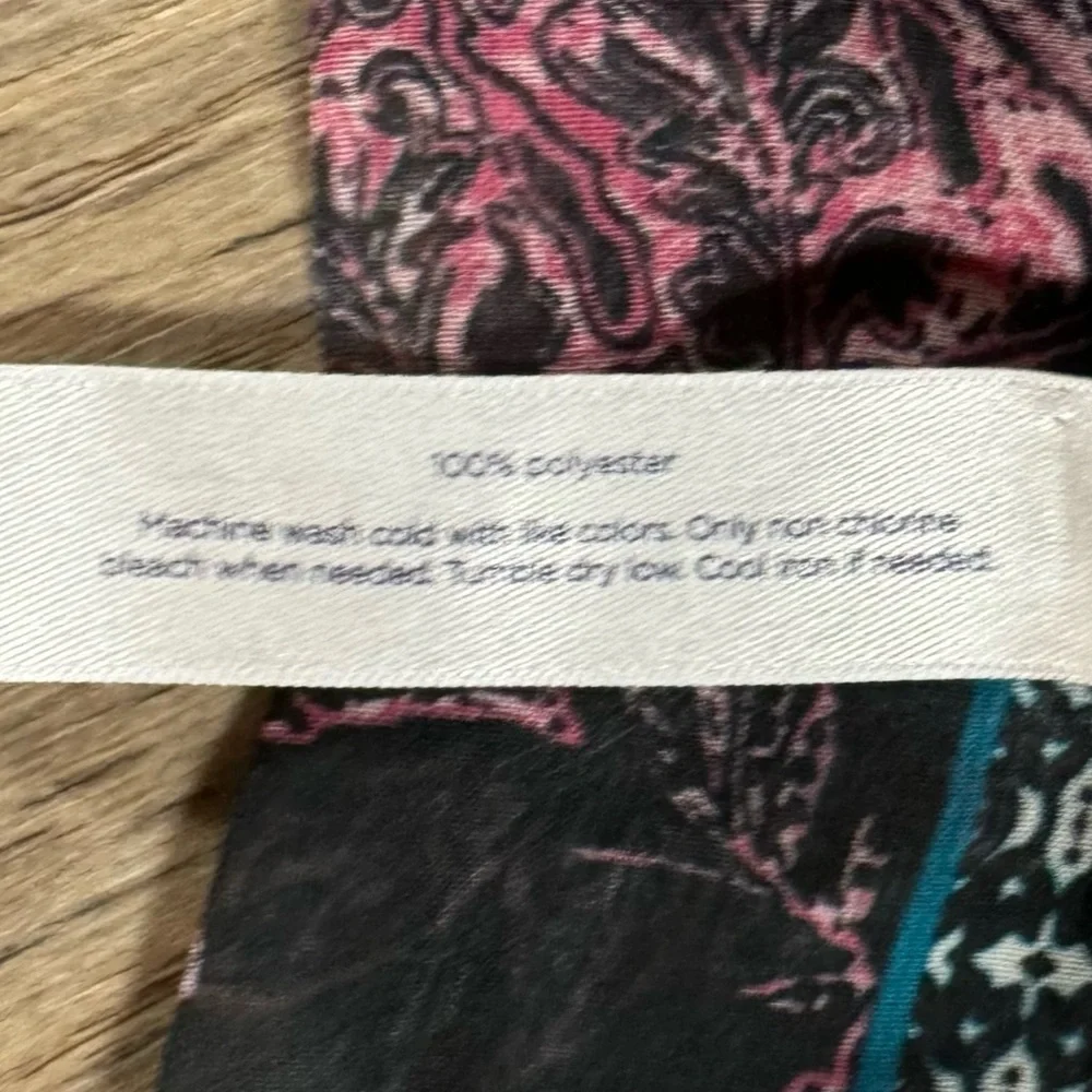 CACIQUE Robe Womens Size 14/16 Multicolored Lucille Patchwork Chiffon Kimono NEW - Picture 7 of 7